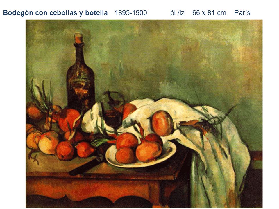 Bodegón con cebollas y botella ól /lz 66 x 81 cm París