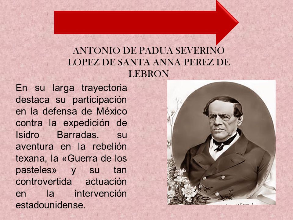 ANTONIO DE PADUA SEVERINO LOPEZ DE SANTA ANNA PEREZ DE LEBRON