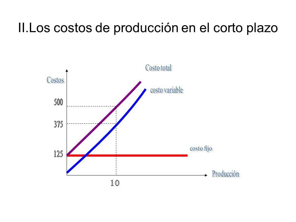 II.Los costos de producción en el corto plazo