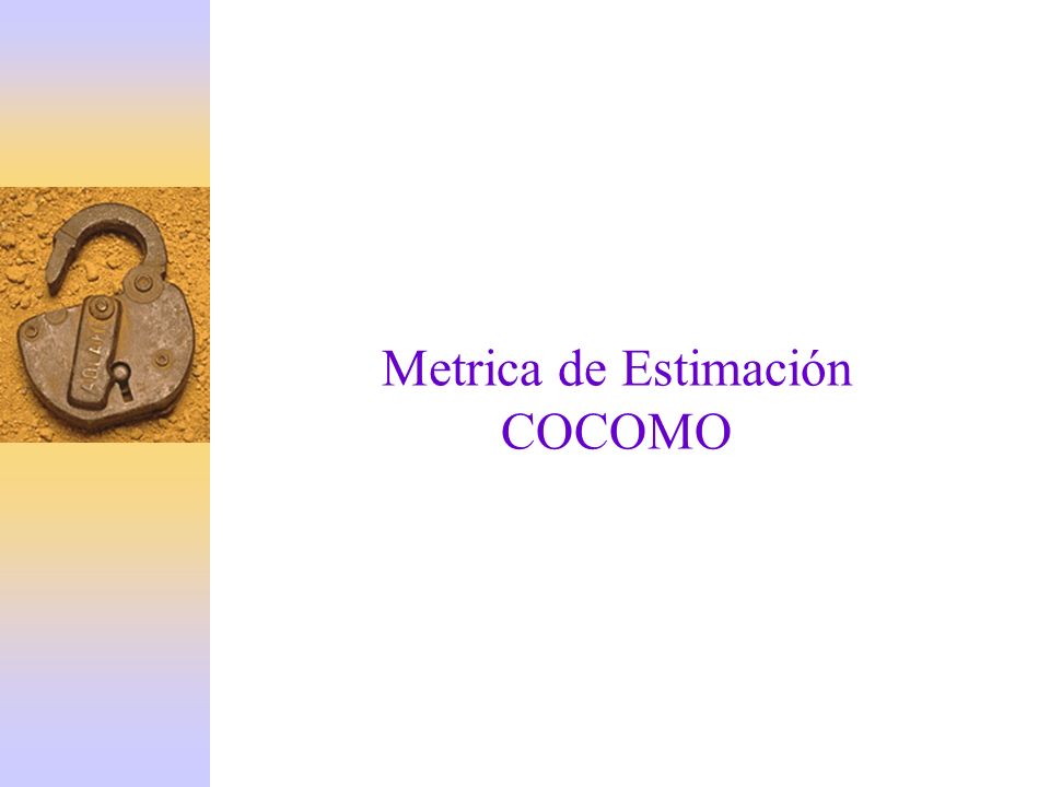 Metrica de Estimación COCOMO