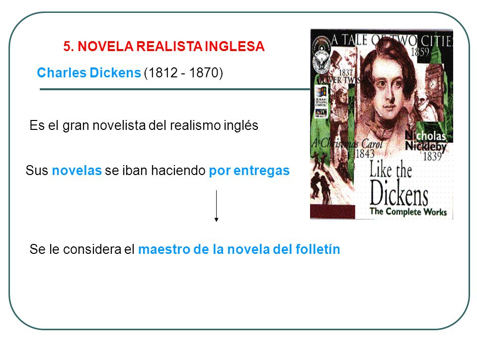 5. NOVELA REALISTA INGLESA