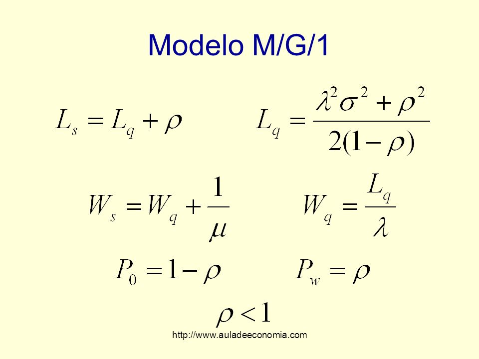Modelo M/G/1