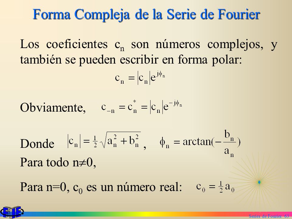 Forma Compleja de la Serie de Fourier