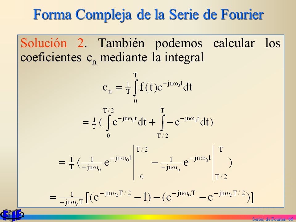 Forma Compleja de la Serie de Fourier