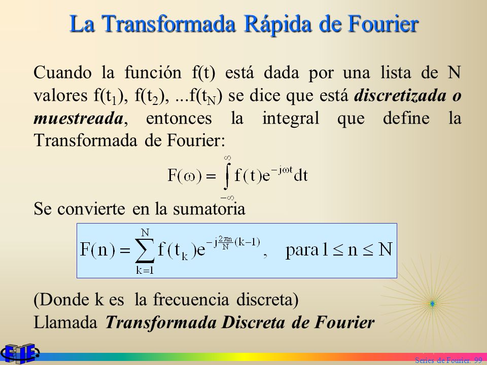 La Transformada Rápida de Fourier