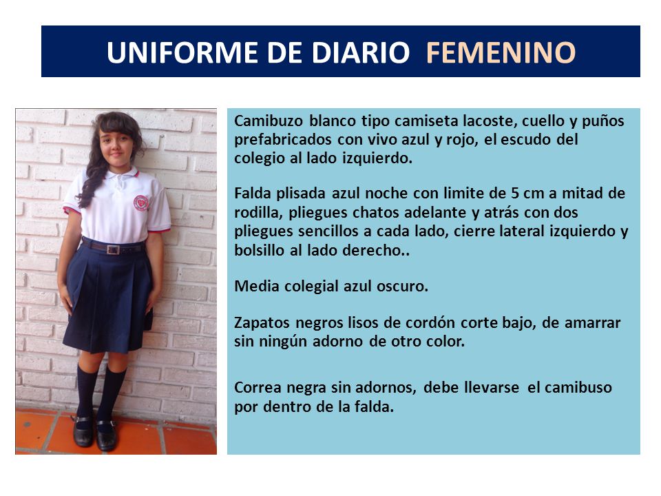 UNIFORME DE DIARIO FEMENINO