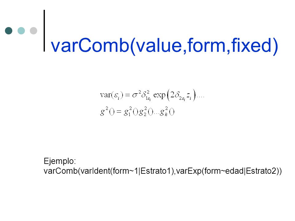 varComb(value,form,fixed)