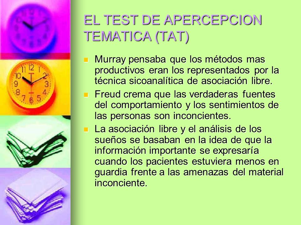 EL TEST DE APERCEPCION TEMATICA (TAT)