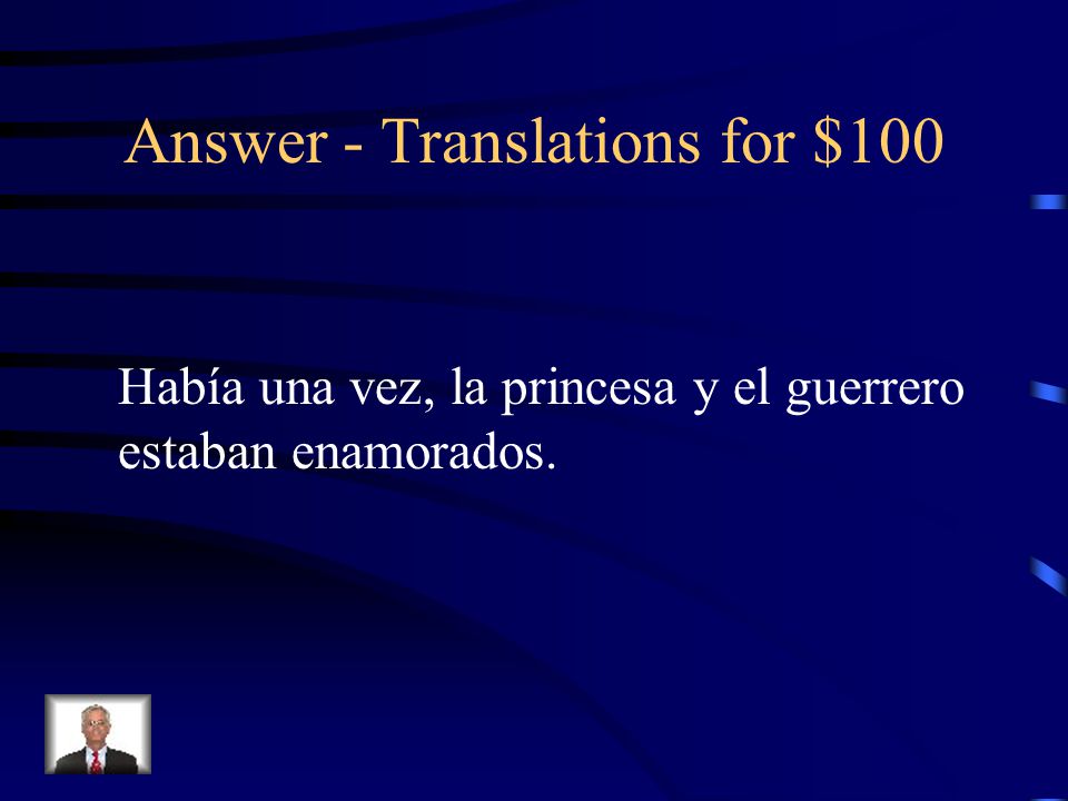 Answer - Translations for $100