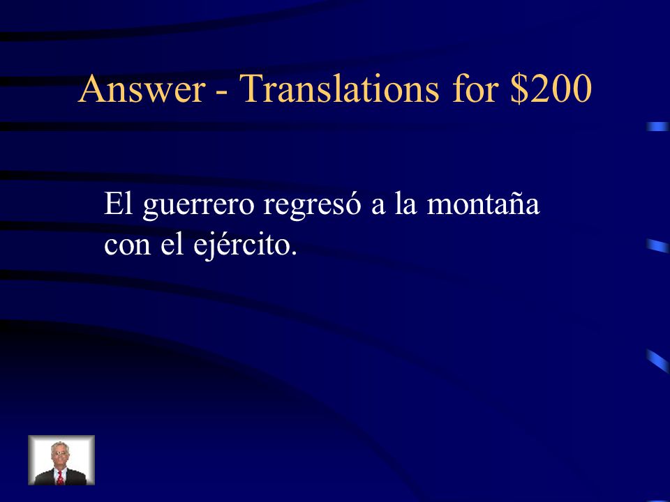 Answer - Translations for $200