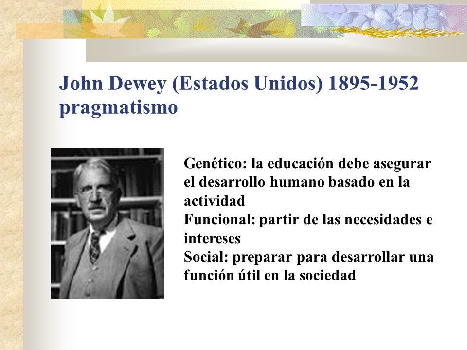 John Dewey (Estados Unidos) pragmatismo