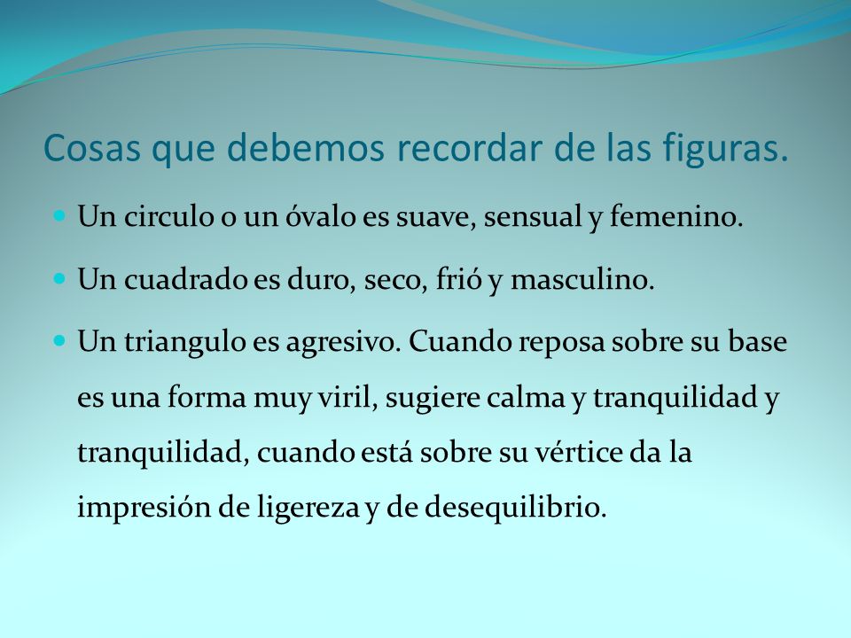 Cosas que debemos recordar de las figuras.