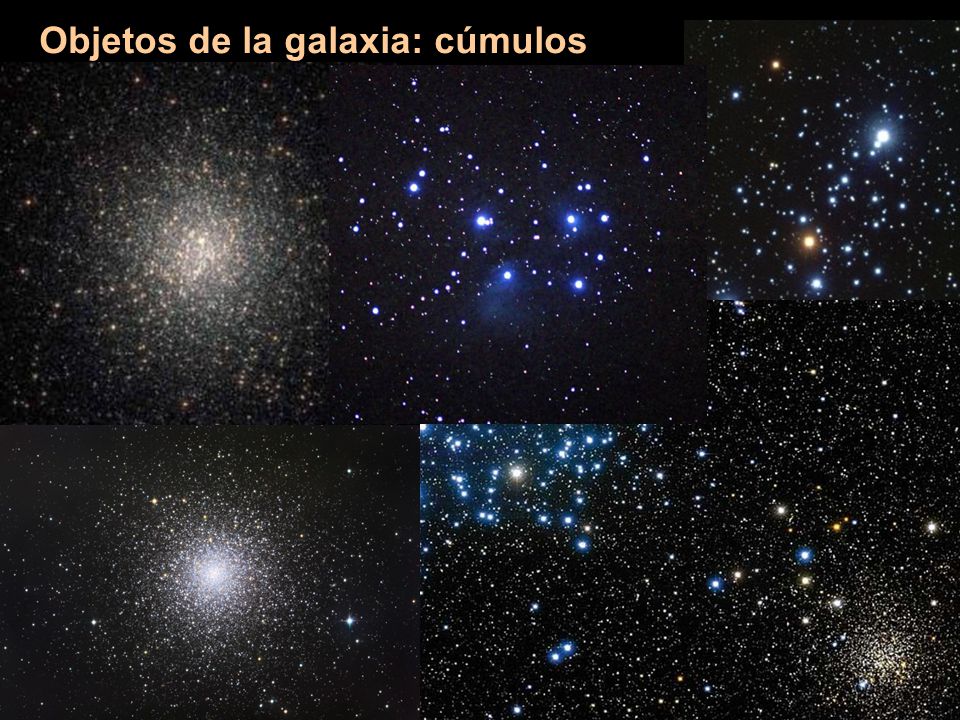 Objetos de la galaxia: cúmulos