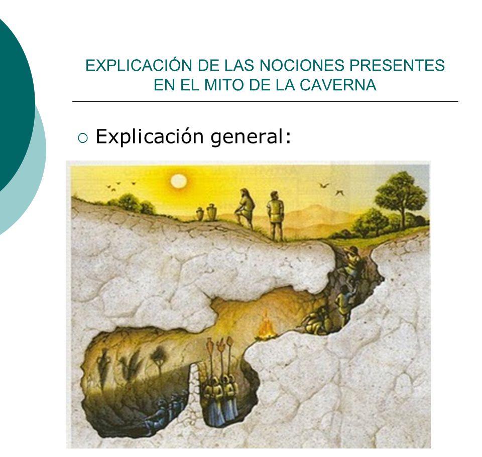 EXPLICACIÓN DE LAS NOCIONES PRESENTES EN EL MITO DE LA CAVERNA