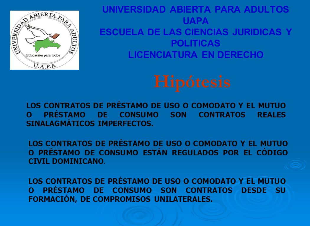UNIVERSIDAD ABIERTA PARA ADULTOS UAPA ESCUELA DE LAS CIENCIAS JURIDICAS Y POLITICAS LICENCIATURA EN DERECHO