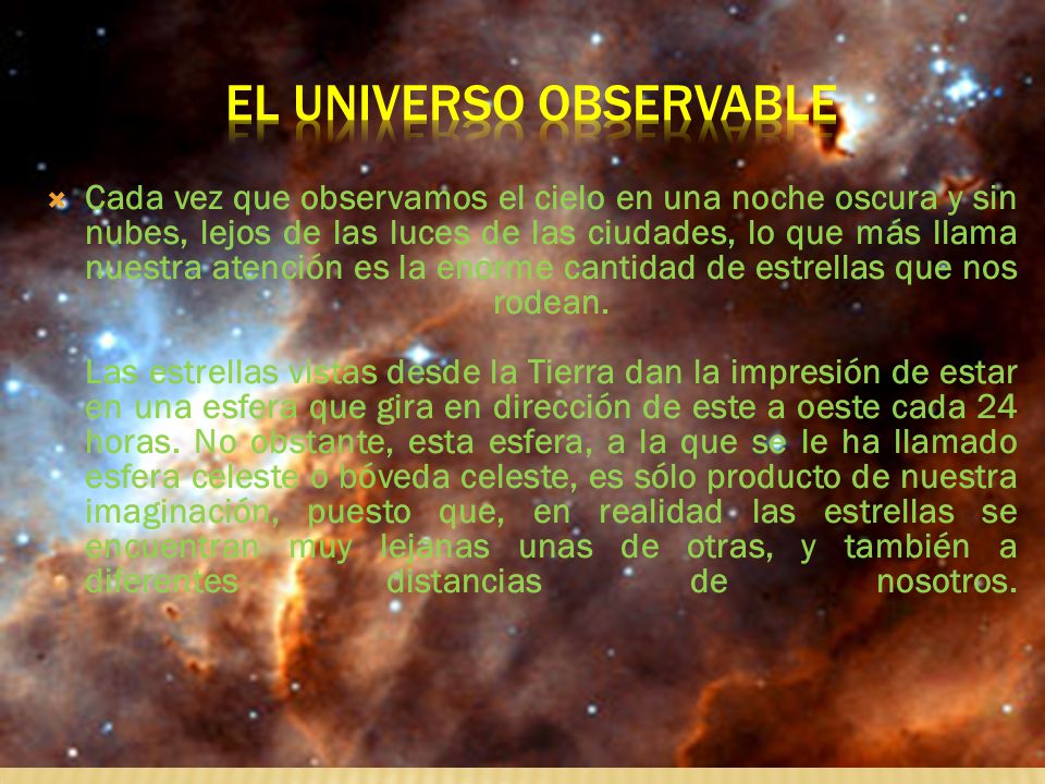 El universo observable