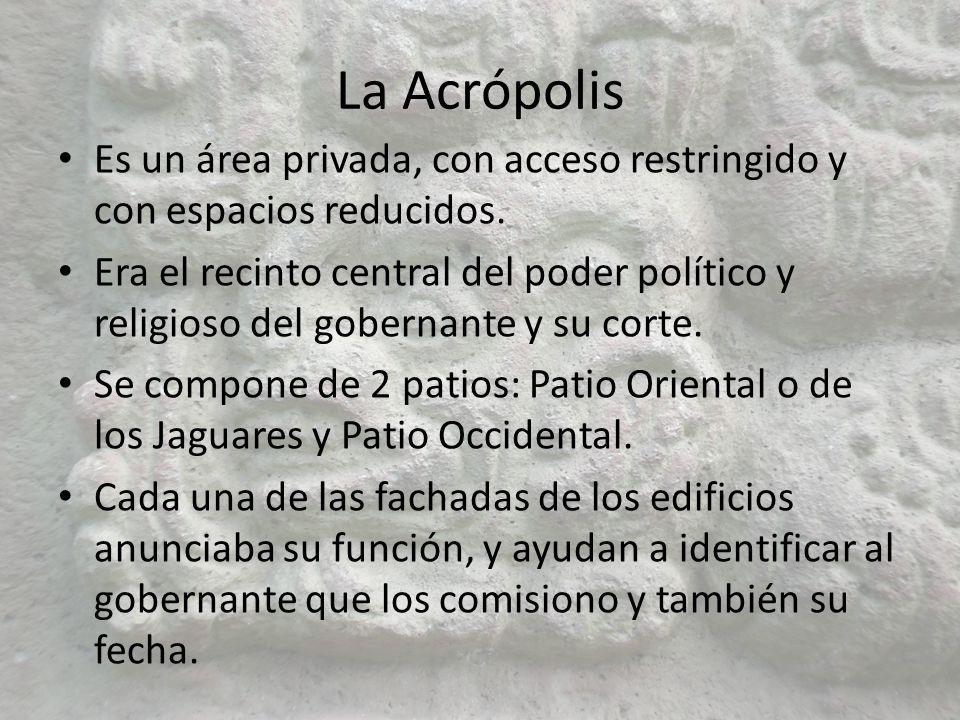 La Acrópolis Es un área privada, con acceso restringido y con espacios reducidos.