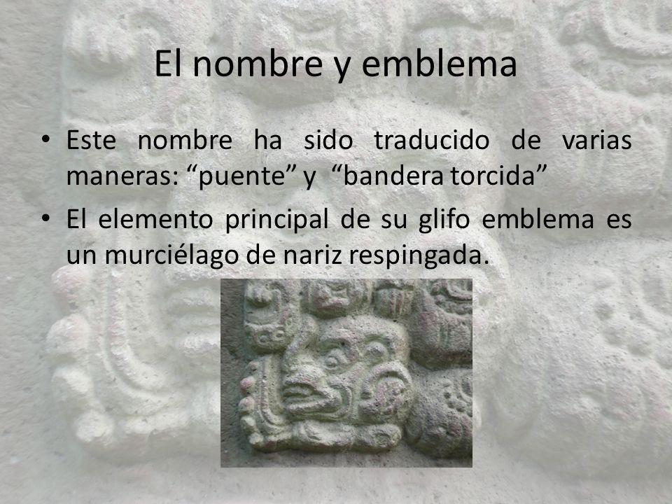El nombre y emblema Este nombre ha sido traducido de varias maneras: puente y bandera torcida