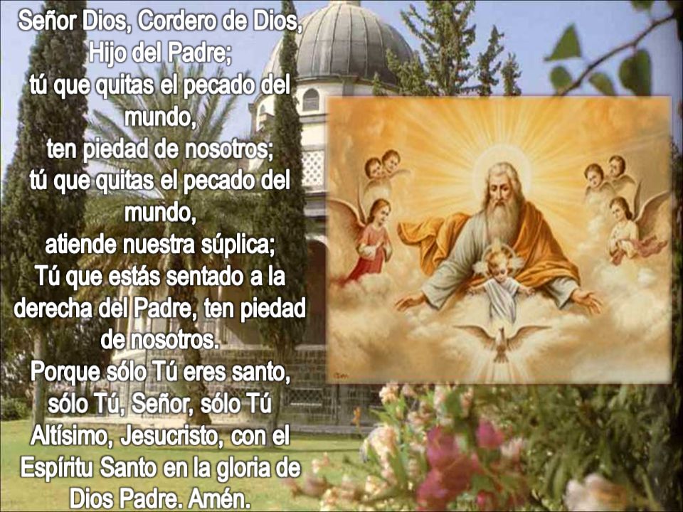 Tú que estás sentado a la derecha del Padre, ten piedad de nosotros.