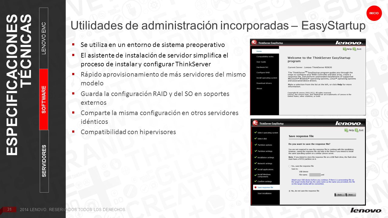 Utilidades de administración incorporadas – EasyStartup