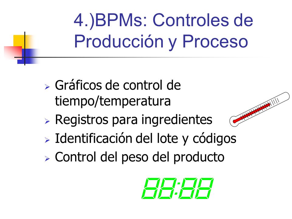 4.)BPMs: Controles de Producción y Proceso