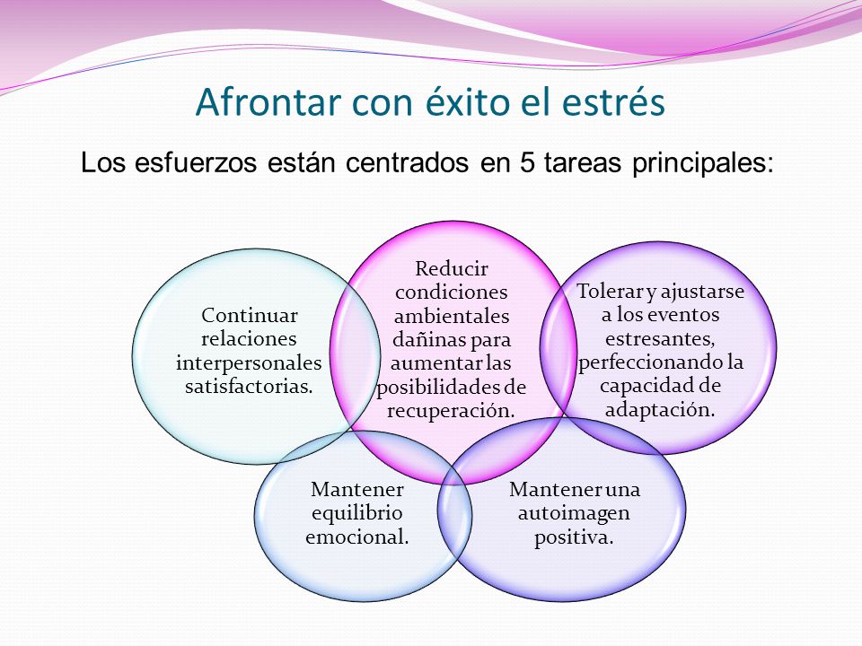 Afrontar con éxito el estrés
