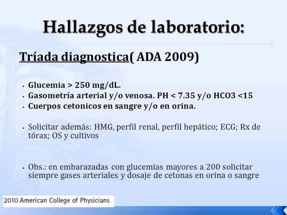 Hallazgos de laboratorio: