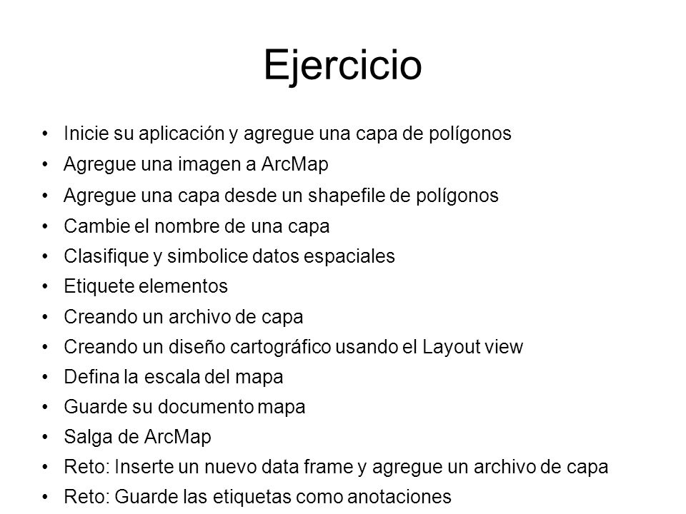 Ejercicio Inicie su aplicación y agregue una capa de polígonos