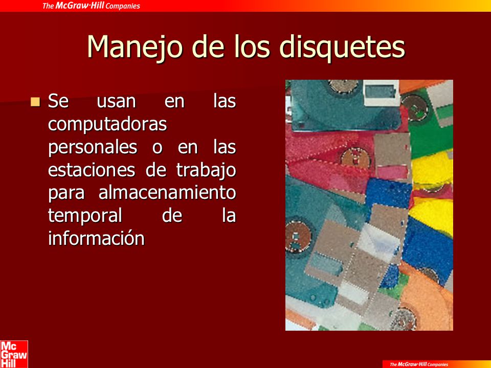 Manejo de los disquetes