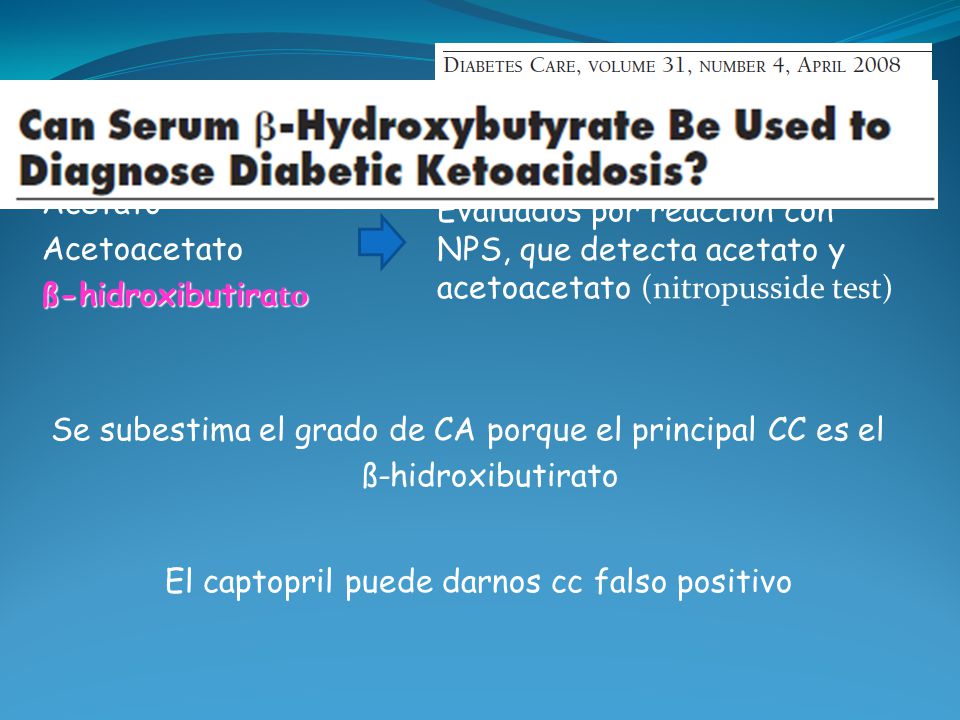 Se subestima el grado de CA porque el principal CC es el