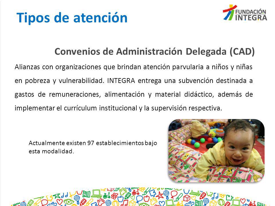 Tipos de atención Convenios de Administración Delegada (CAD)