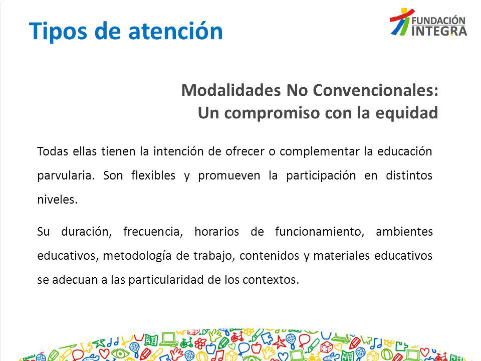 Tipos de atención Modalidades No Convencionales: