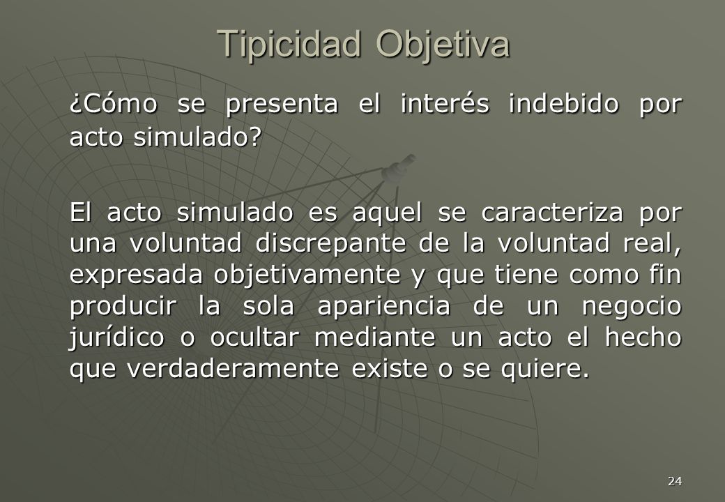 ¿Cómo se presenta el interés indebido por acto simulado