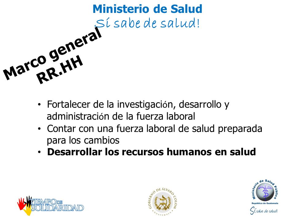 Marco general RR.HH Fortalecer de la investigación, desarrollo y