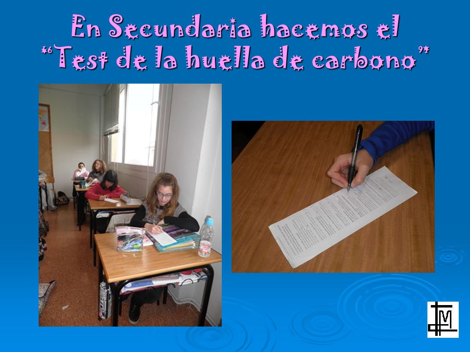 En Secundaria hacemos el Test de la huella de carbono
