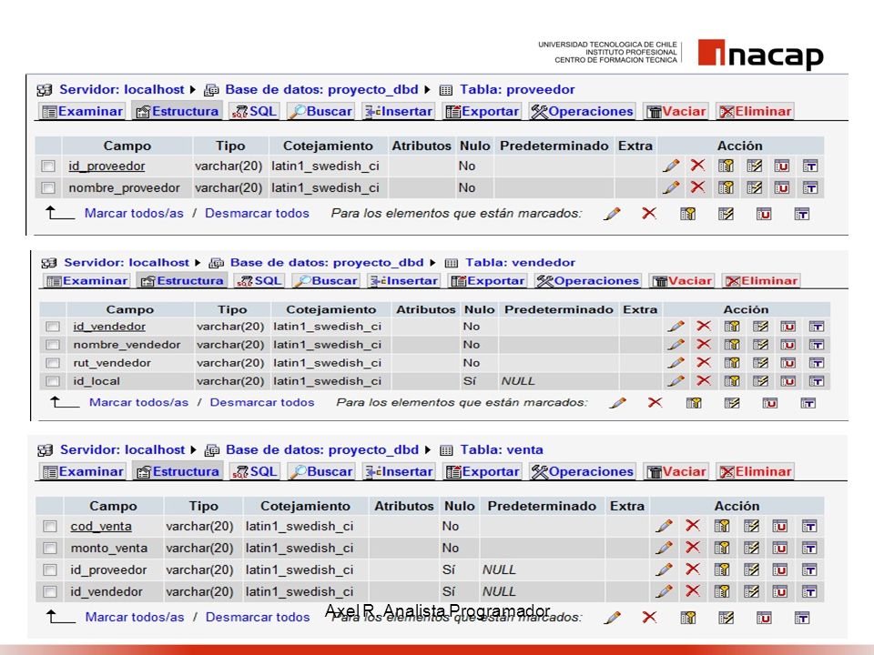 Axel R. Analista Programador
