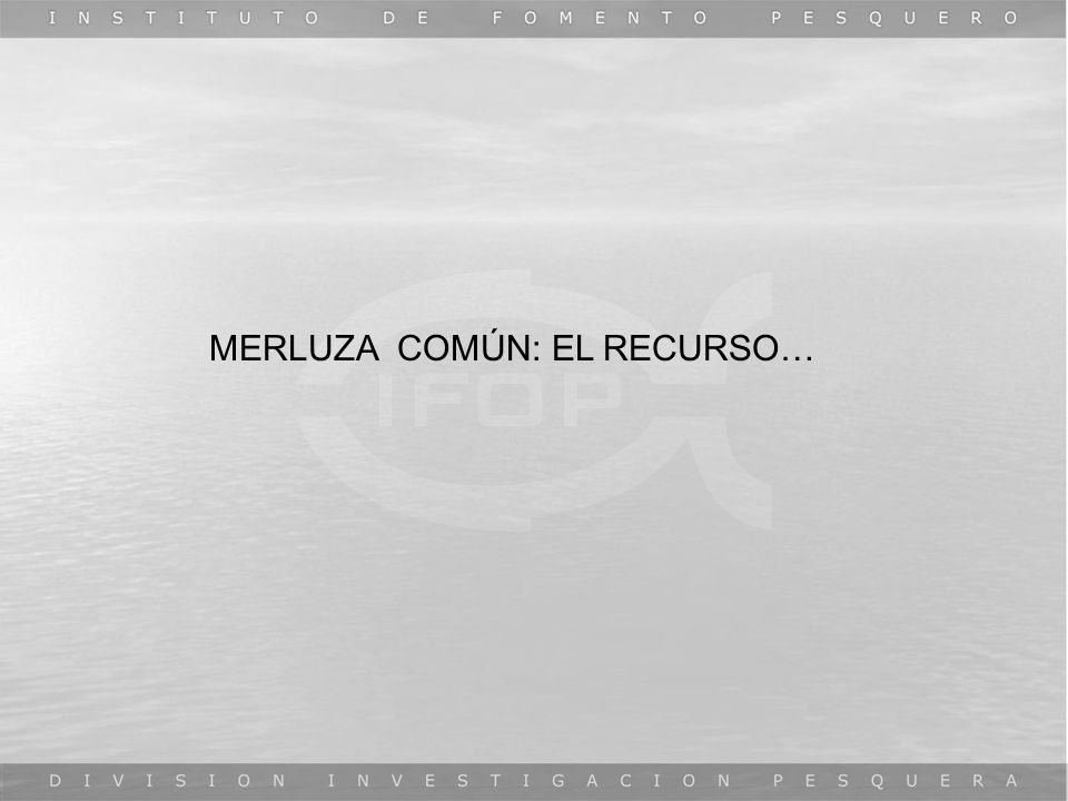 MERLUZA COMÚN: EL RECURSO…