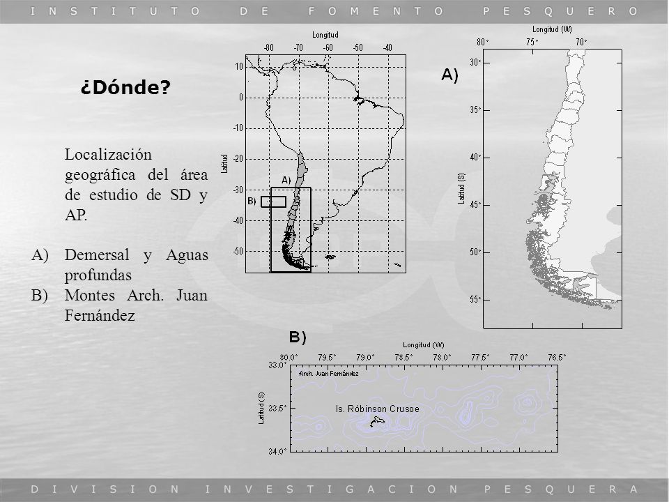 ¿Dónde Localización geográfica del área de estudio de SD y AP.