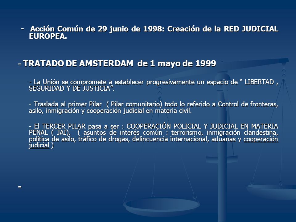 - - TRATADO DE AMSTERDAM de 1 mayo de 1999