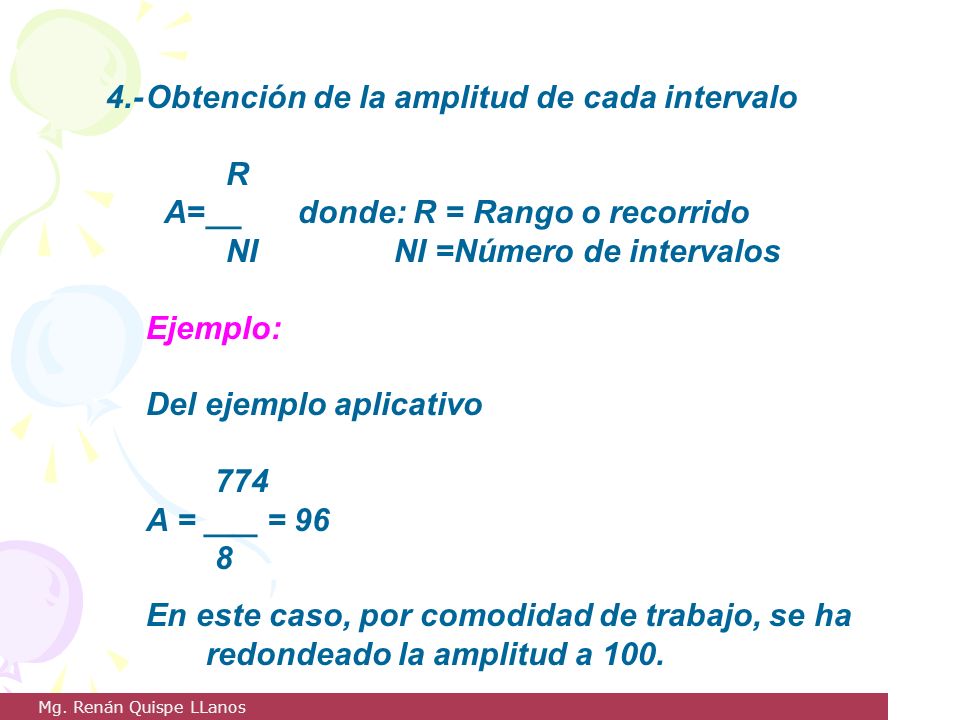 4.- Obtención de la amplitud de cada intervalo R