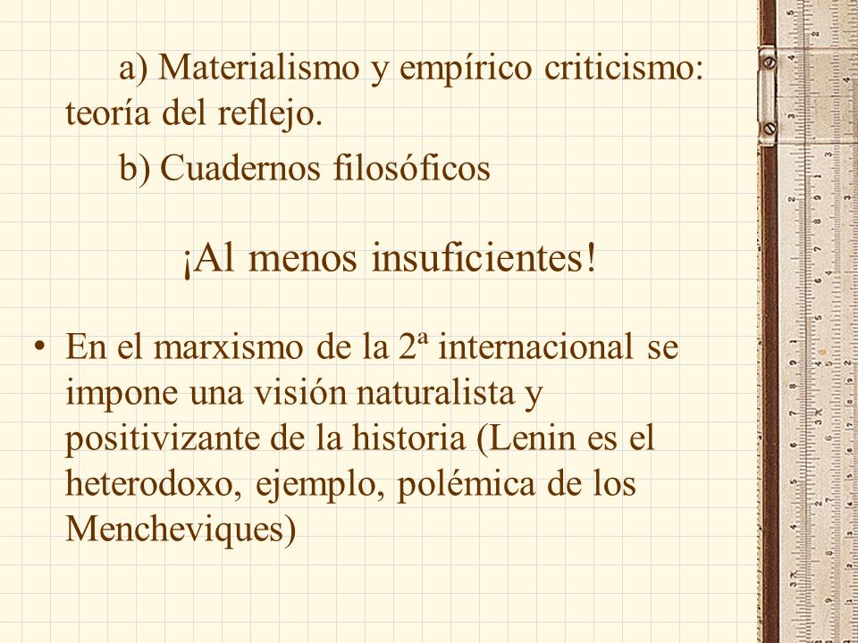 ¡Al menos insuficientes!