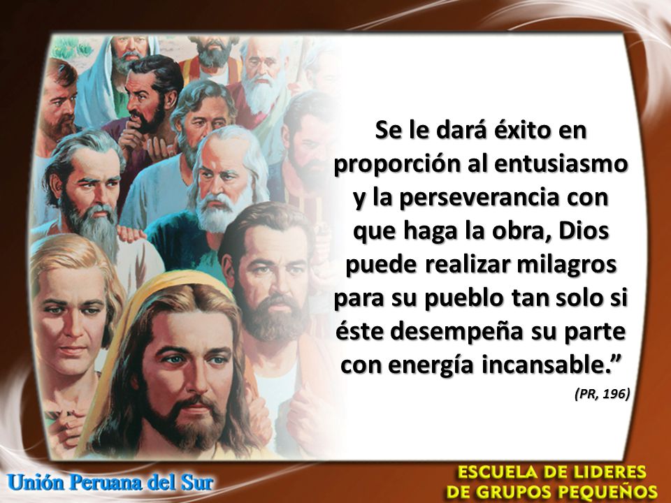 Se le dará éxito en proporción al entusiasmo y la perseverancia con que haga la obra, Dios puede realizar milagros para su pueblo tan solo si éste desempeña su parte con energía incansable.