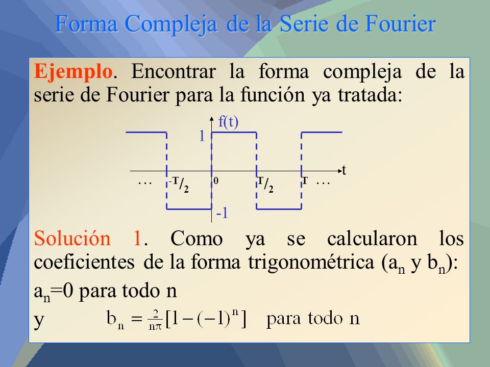 Contenido 1 Funciones Periodicas 2 Serie Trigonometrica De