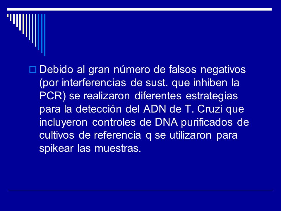 Debido al gran número de falsos negativos (por interferencias de sust
