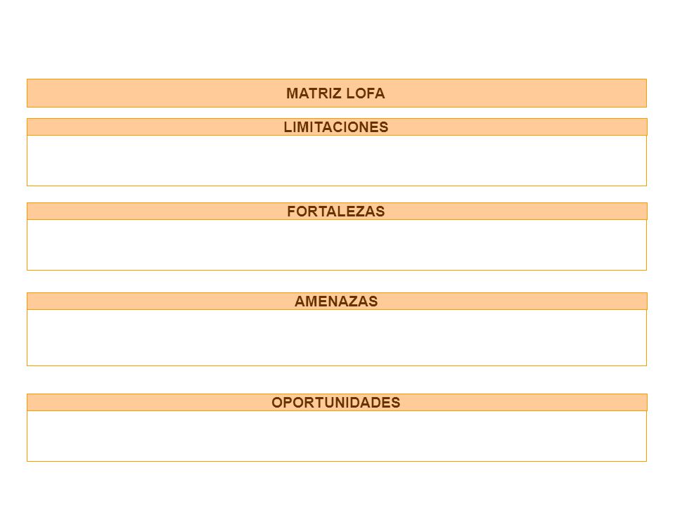 Matriz lofa referenciado por áreas estratégicas claves por macroprocesos
