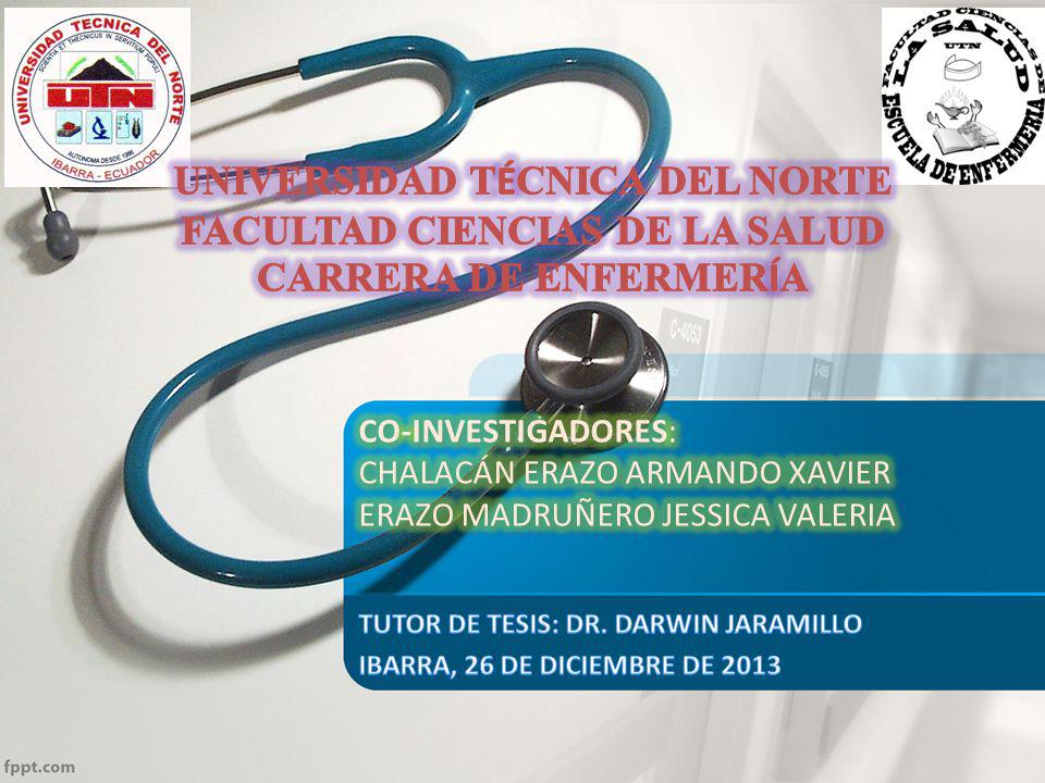 TUTOR DE TESIS: DR. DARWIN JARAMILLO IBARRA, 26 DE DICIEMBRE DE 2013