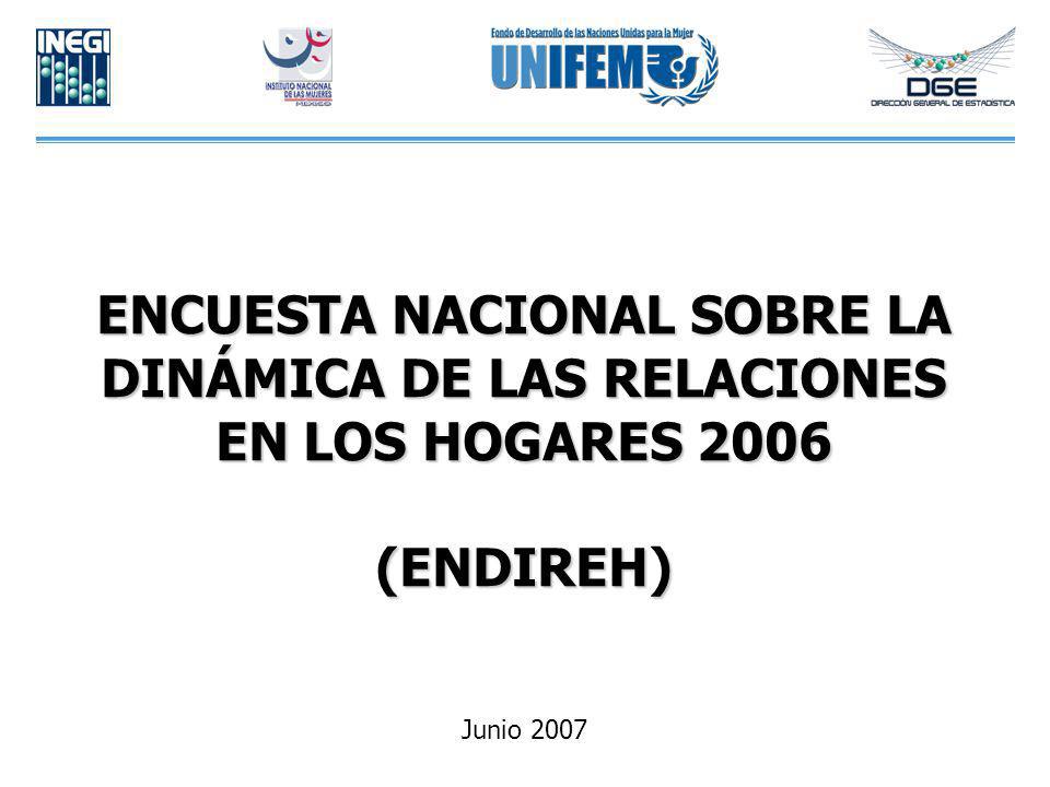 ENCUESTA NACIONAL SOBRE LA DINÁMICA DE LAS RELACIONES EN LOS HOGARES 2006 (ENDIREH)