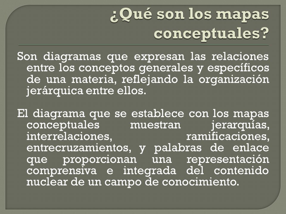 ¿Qué son los mapas conceptuales