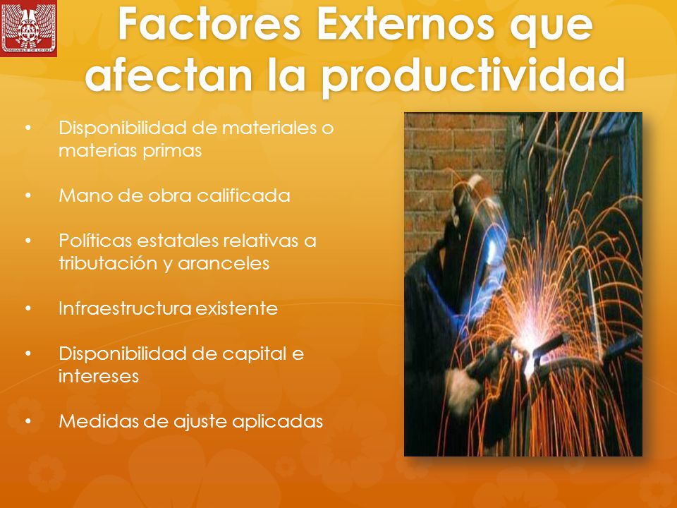 Factores Externos que afectan la productividad