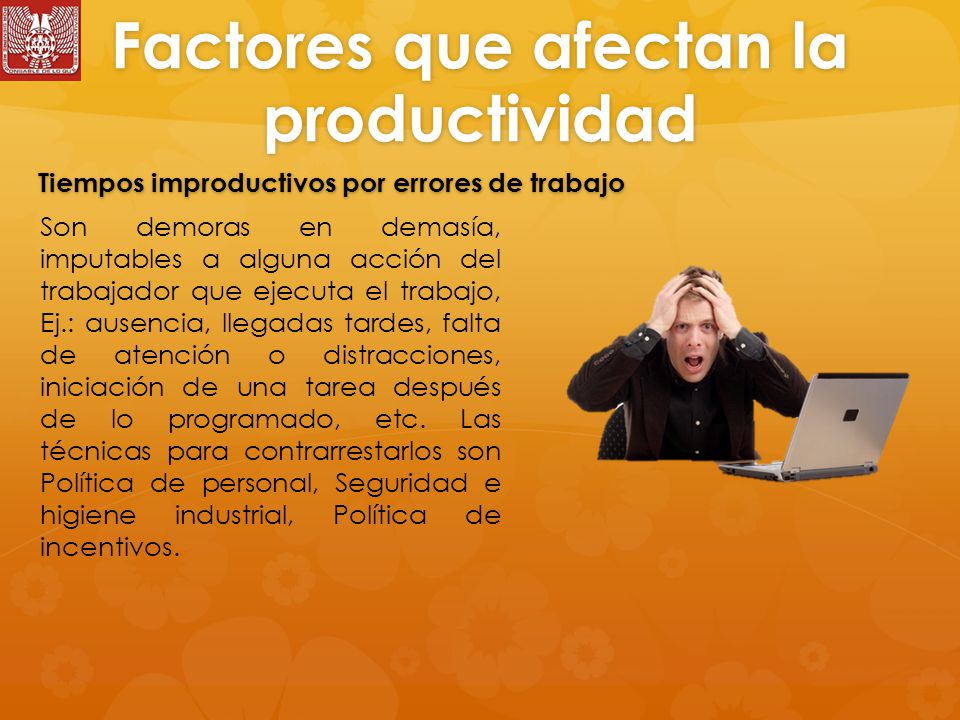 Factores que afectan la productividad